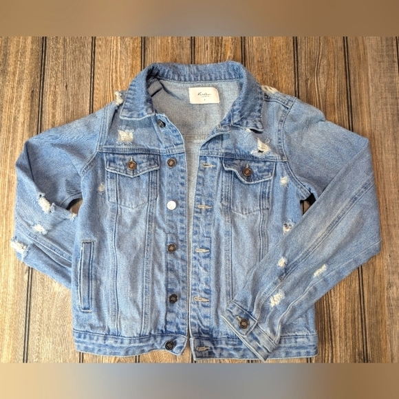 KanCan Jackets & Blazers - KanCan Denim Jacket Size Small Distressed